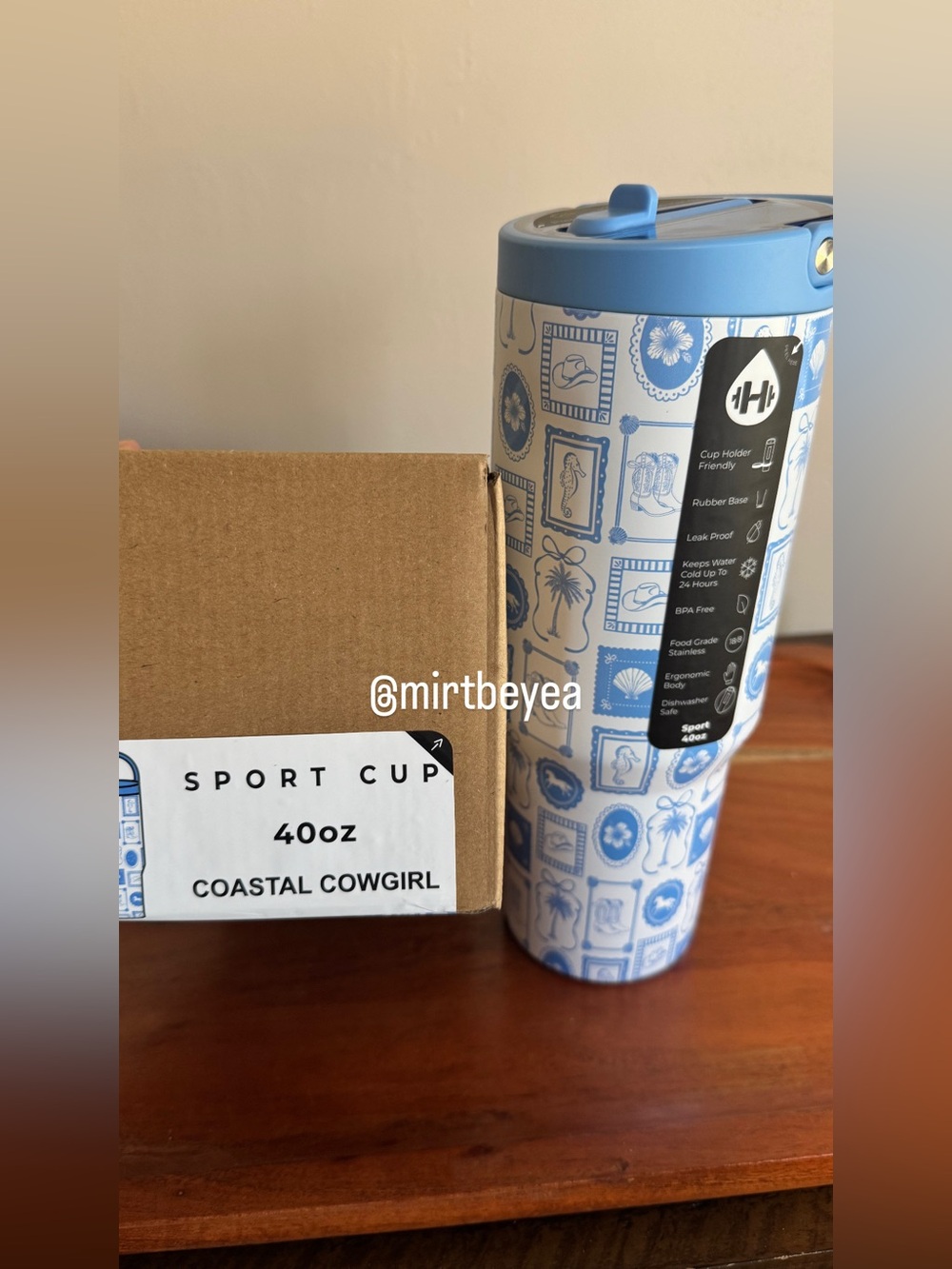 HydroJug 40oz Sport Bottle Coastal Cowgirl (Whitney collab)